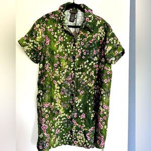 NOOWORKS Linen Shirt Dress Meadow NWT